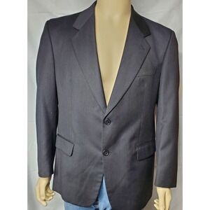 vito rufolo Black Wool Marlane Super‎ 100 blazer Jacket Men's 40R, MINT!